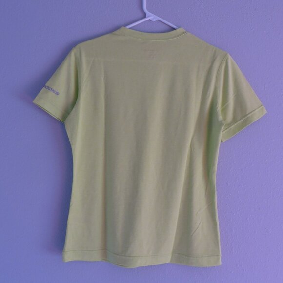 NEW Brooks Equilibrium Technology T-Shirt Womens Size M Green Short Sleeves - Picture 6 of 9